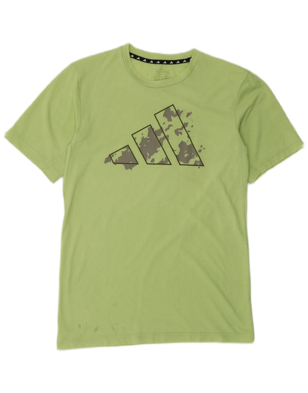 T-shirt grafica da uomo Adidas Aeroready Regular Fit XS verde