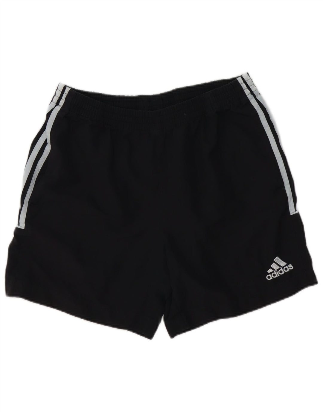 Pantaloncini sportivi Adidas da uomo piccoli in poliestere nero