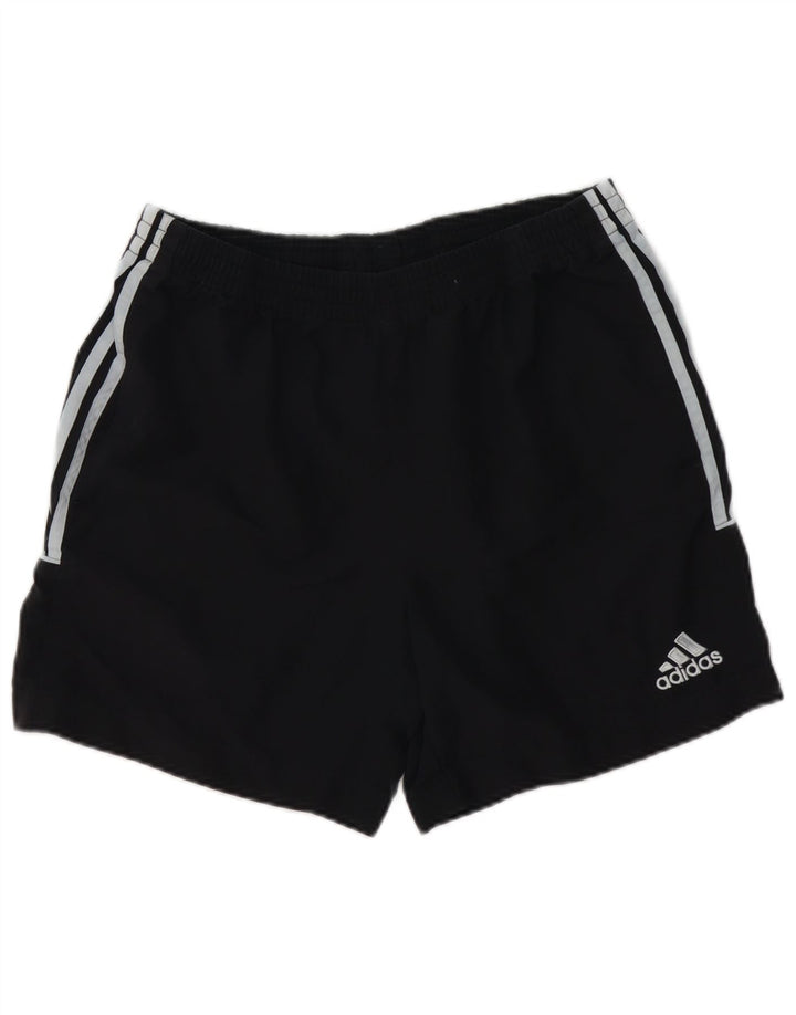 Pantaloncini sportivi Adidas da uomo piccoli in poliestere nero