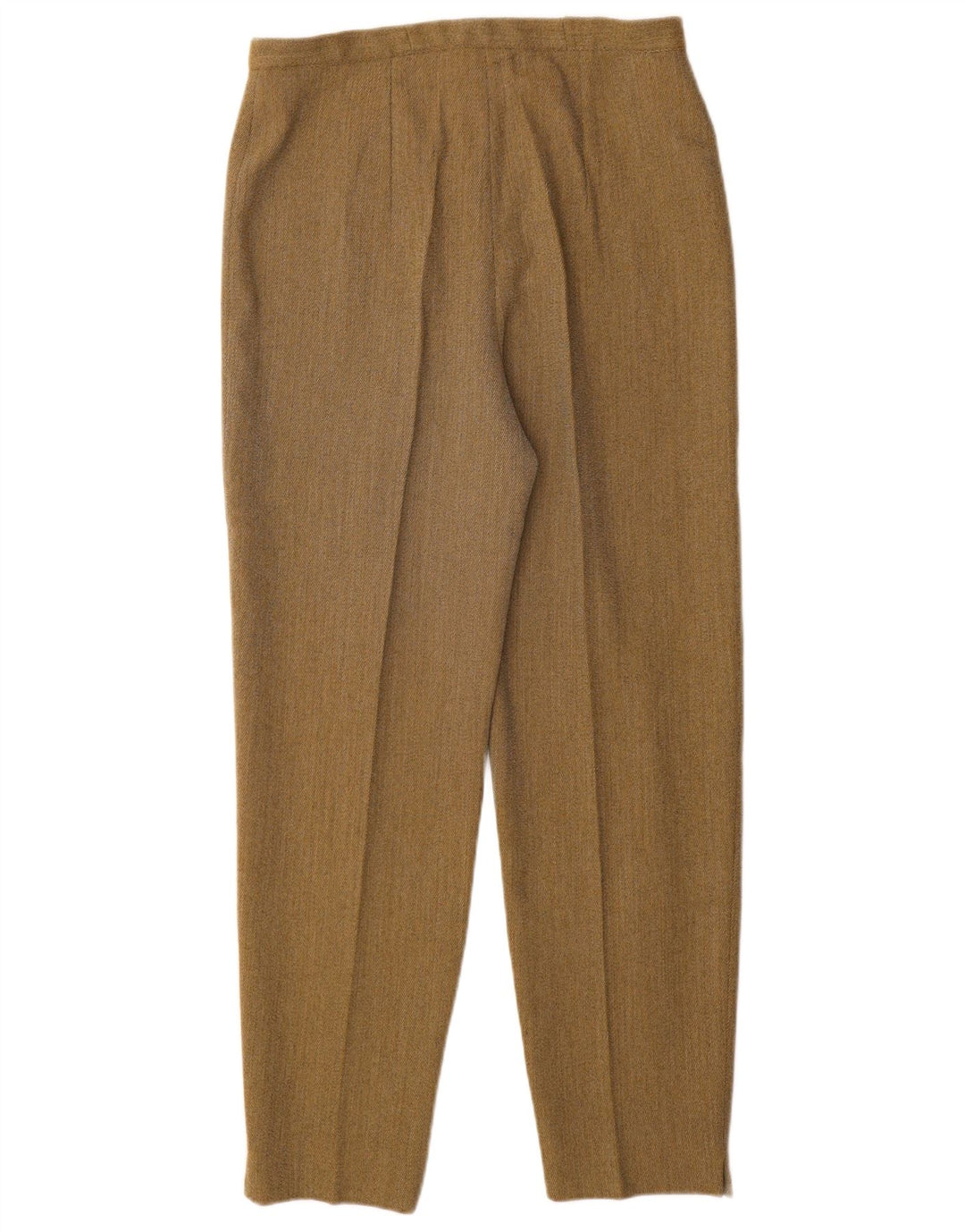 Pantaloni casual affusolati a vita alta da donna VINTAGE W28 L29 Gessato beige