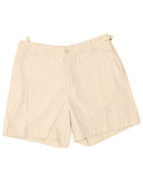 Pantaloncini chino da donna Gap US 8 medi W28 in cotone a quadri beige