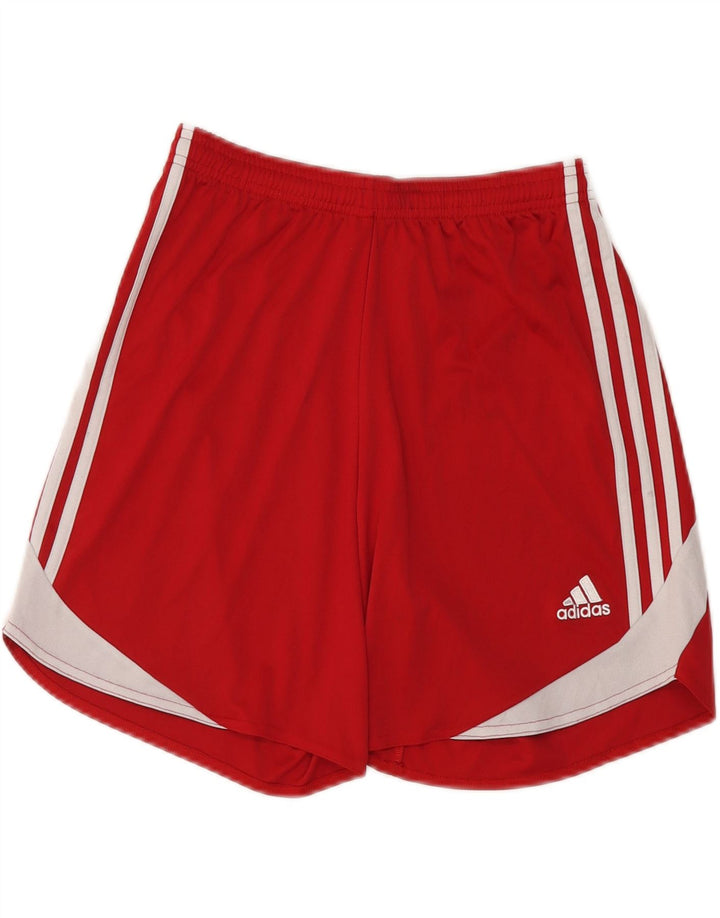 Pantaloncini sportivi Adidas Climacool da uomo piccoli in poliestere color block rosso