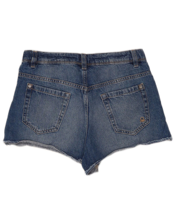 Pantaloni caldi in denim per ragazze Benetton 11-12 anni 2XL W26 cotone blu