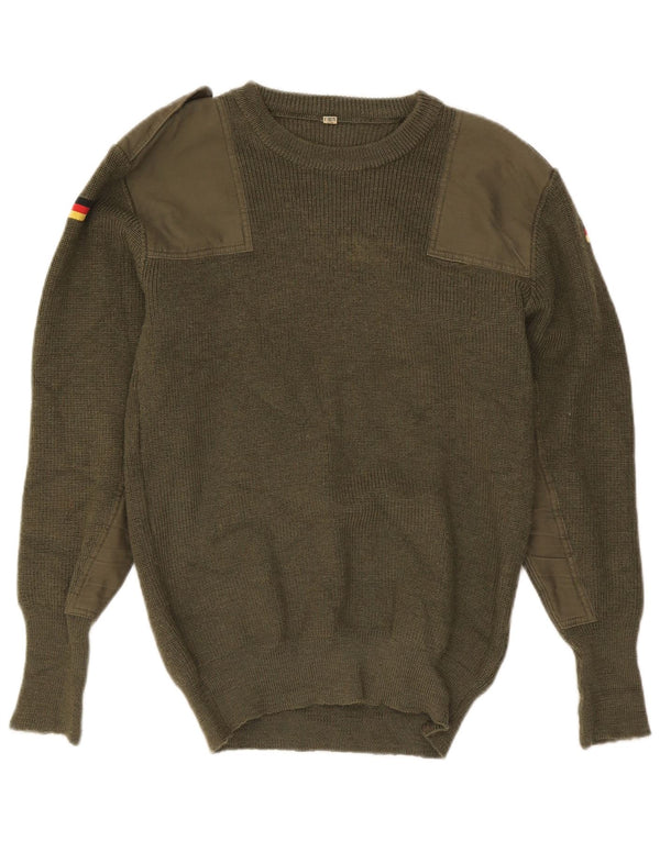 Maglione girocollo da uomo vintage IT 48 Small Green Army
