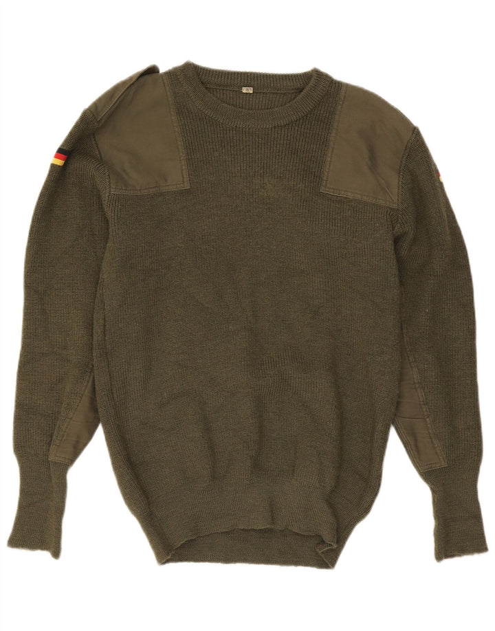 Maglione girocollo da uomo vintage IT 48 Small Green Army