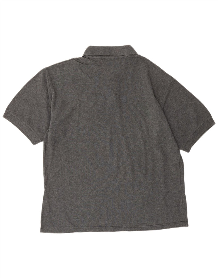 Polo ASICS da uomo grande in cotone grigio