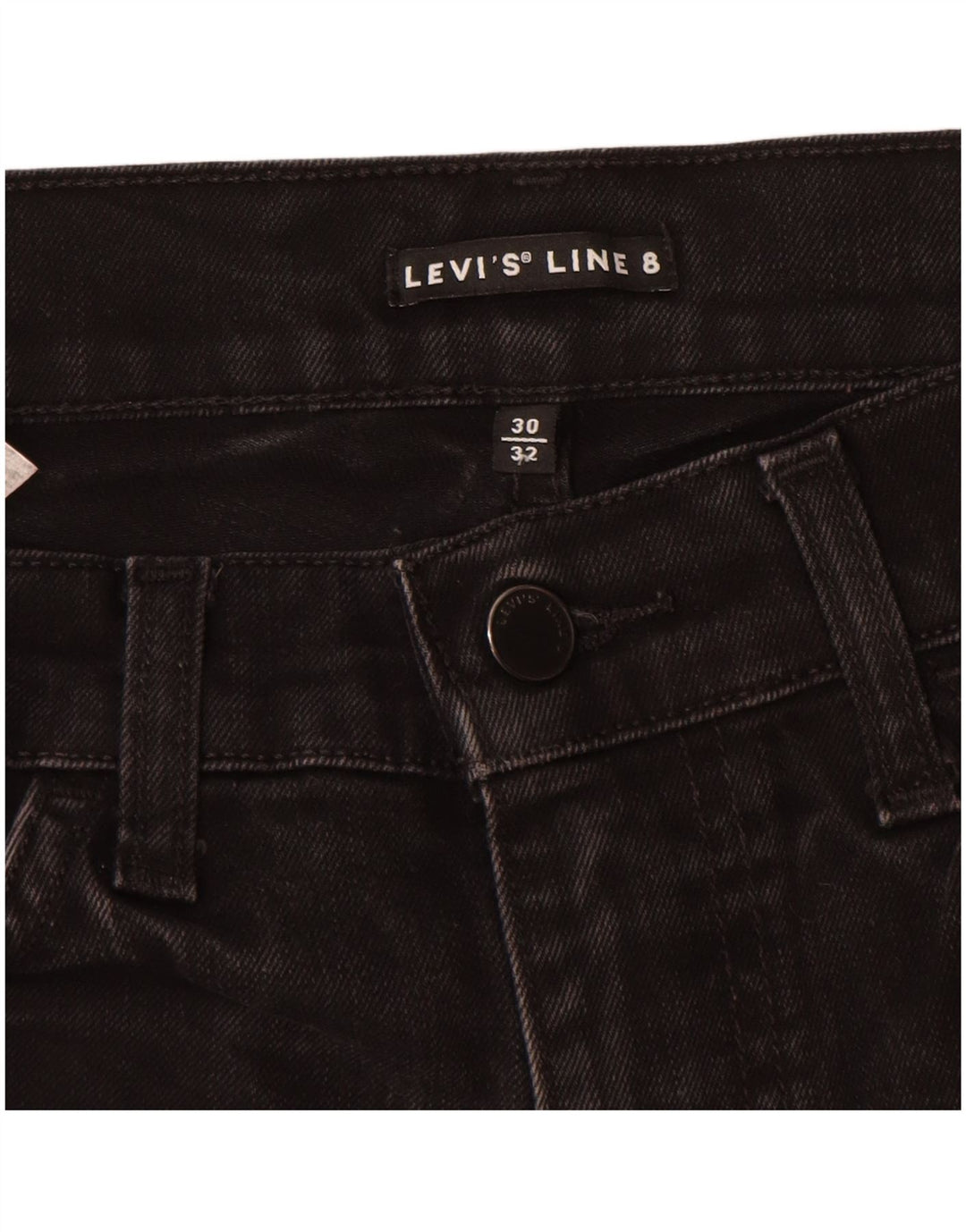 Jeans Levi's da donna linea 8 slim W30 L32 cotone nero