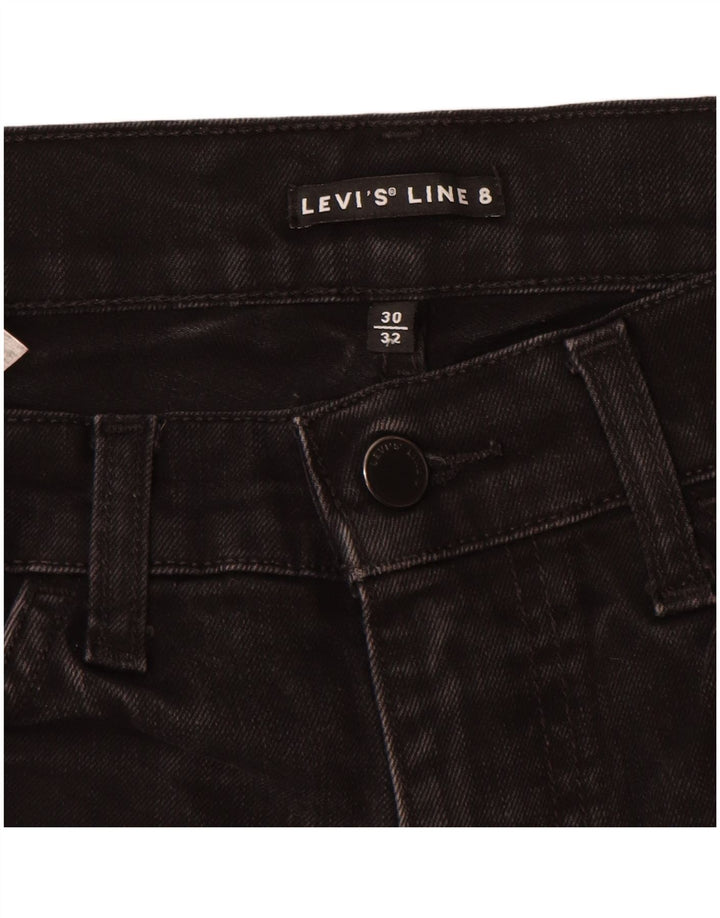 Jeans Levi's da donna linea 8 slim W30 L32 cotone nero
