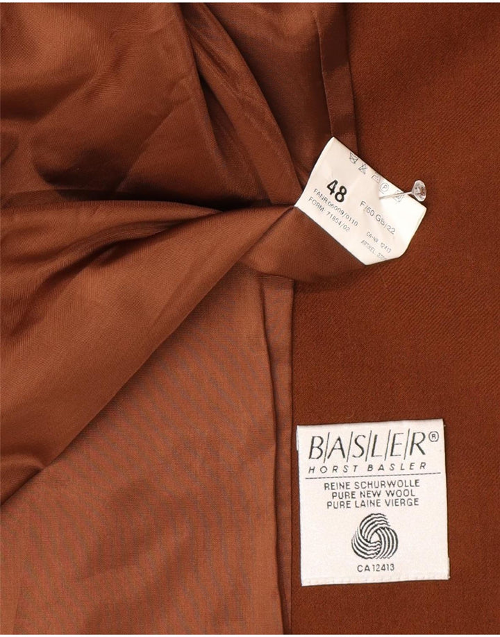 Giacca blazer da donna a 2 bottoni Basler EU 48 2XL cotone marrone