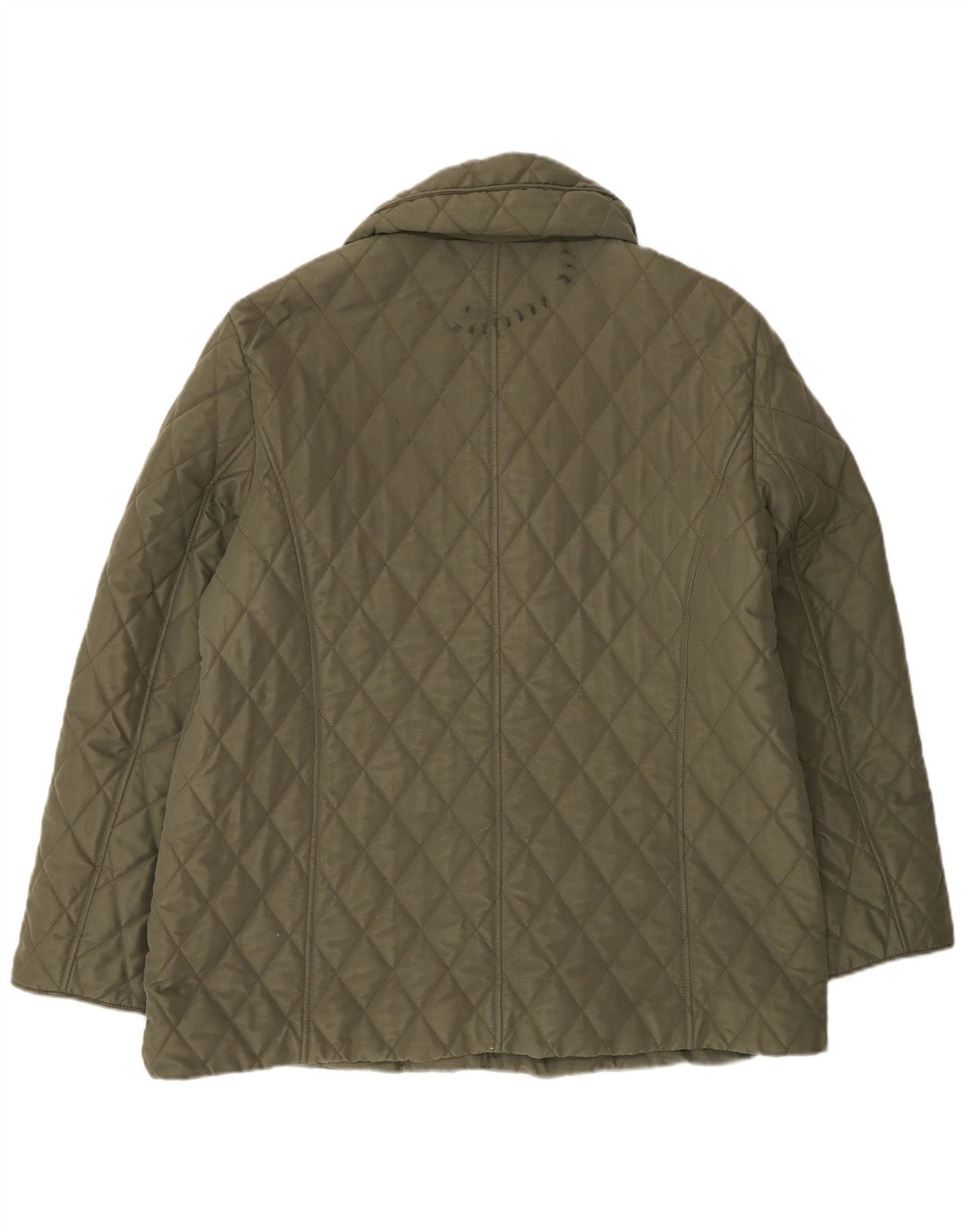 Giacca trapuntata da donna Marks & Spencer UK 16 grande poliestere verde