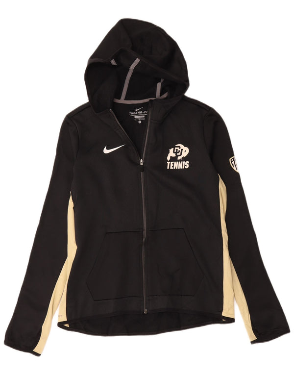 Felpa con cappuccio e zip Nike Colorado da donna UK 14 Medium Black Colourblock