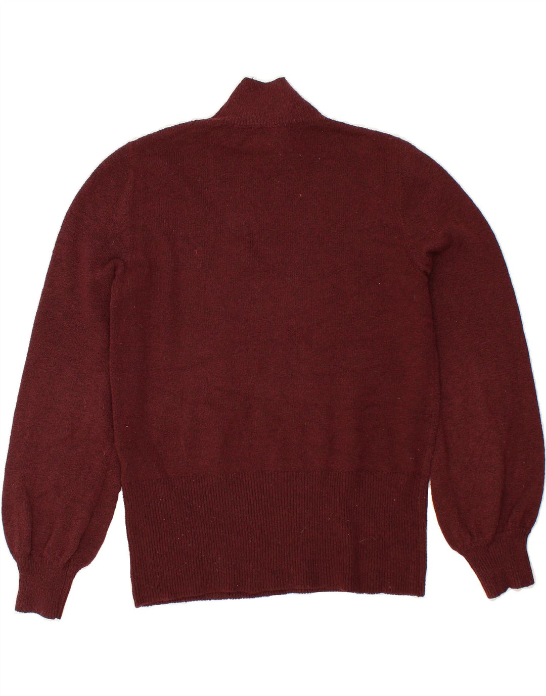 OASIS Womens Turtle Neck Jumper Sweater UK 14 Medium Maroon Polyester Vintage Oasis and Second-Hand Oasis from Messina Hembry 