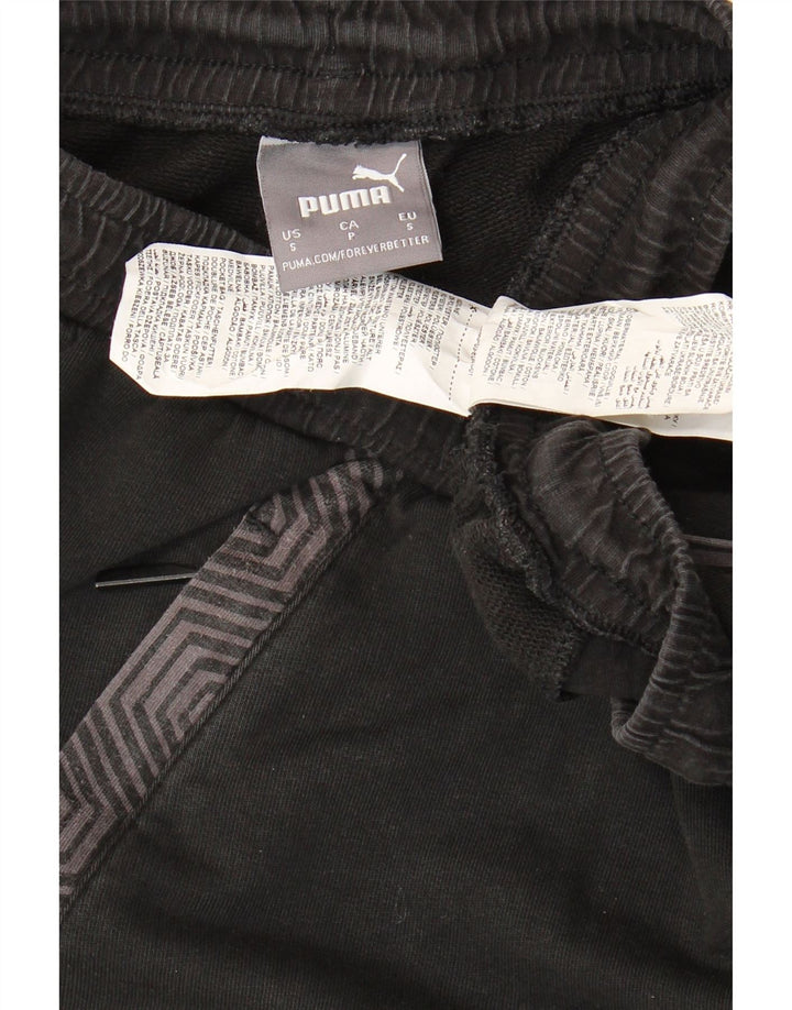 Pantaloncini sportivi da uomo Puma piccoli in cotone nero