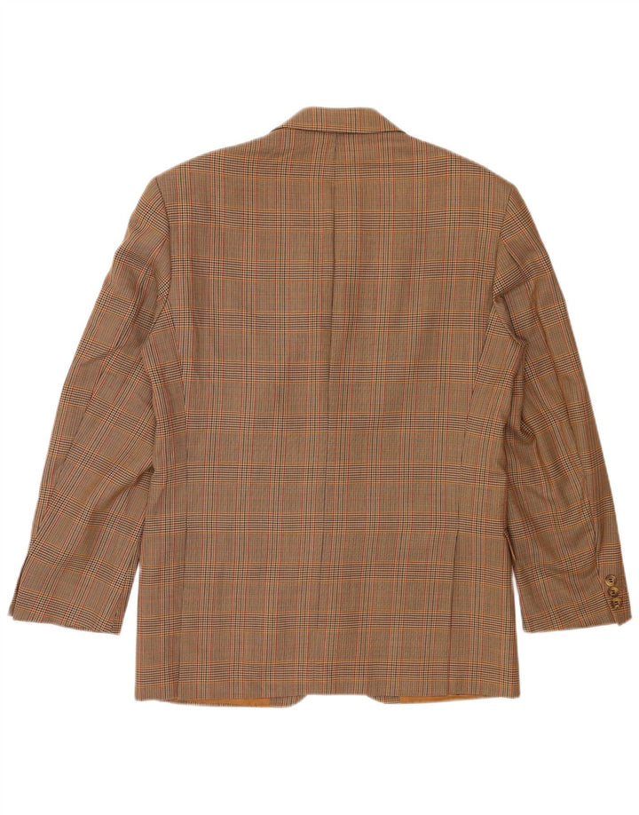 Giacca blazer a 2 bottoni da uomo Marks & Spencer UK 38 Pied de poule beige medio