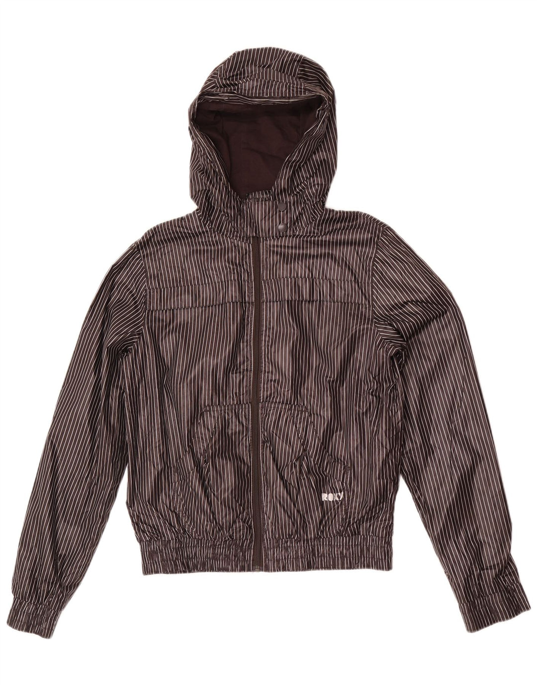 Giacca da ginnastica con cappuccio da donna Roxy UK 18 XL Poliestere gessato grigio