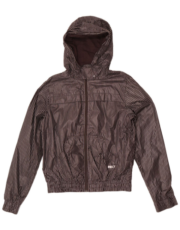 Giacca da ginnastica con cappuccio da donna Roxy UK 18 XL Poliestere gessato grigio