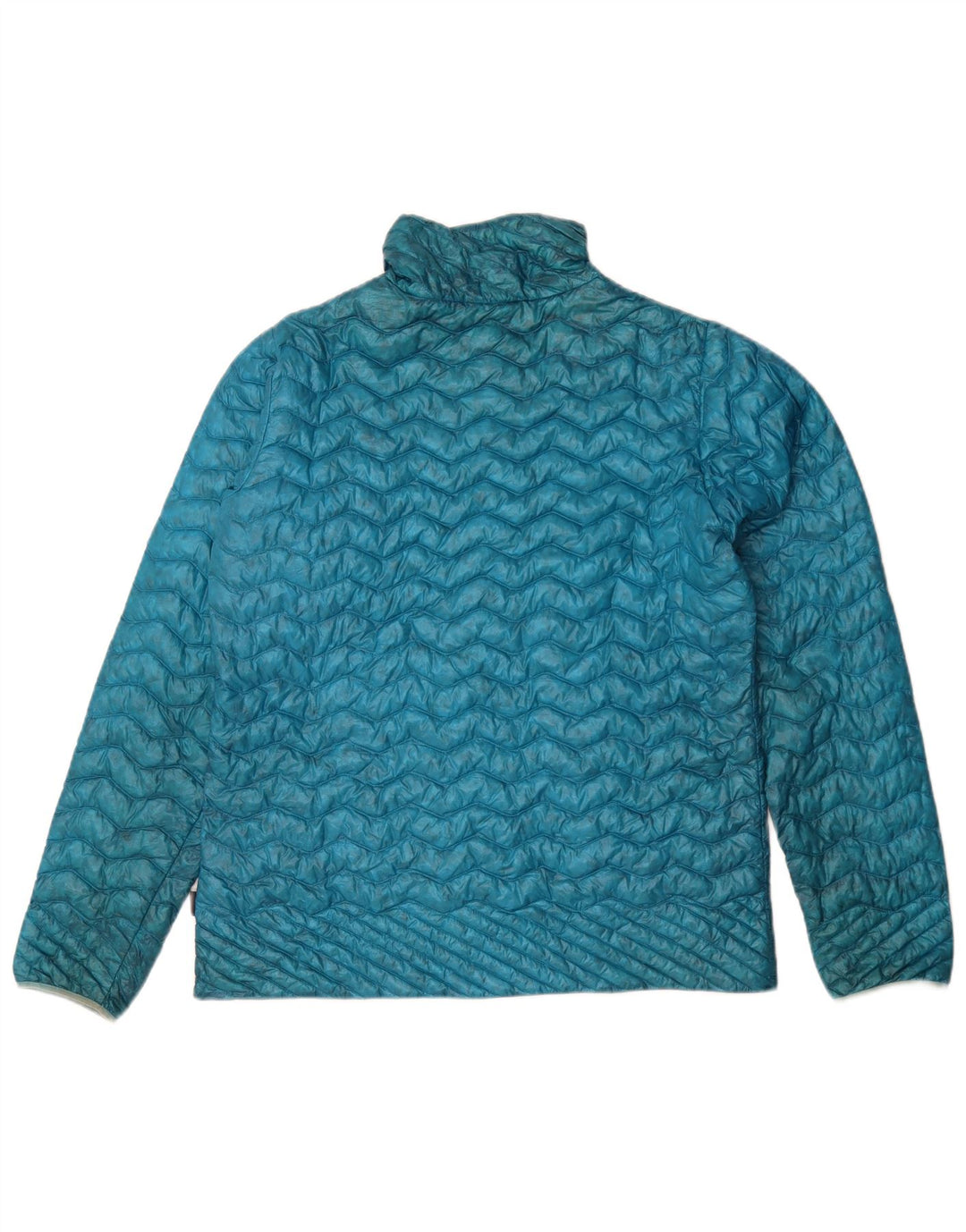 Patagonia Giacca imbottita pullover da donna UK 12 Blu medio sintetico