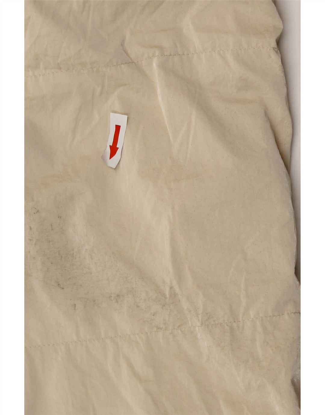 Gilet imbottito lungo oversize da donna Zara UK 10 piccolo poliestere beige