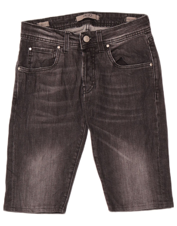 Pantaloncini di jeans slim fit da uomo Liu Jo W29 piccoli in cotone nero