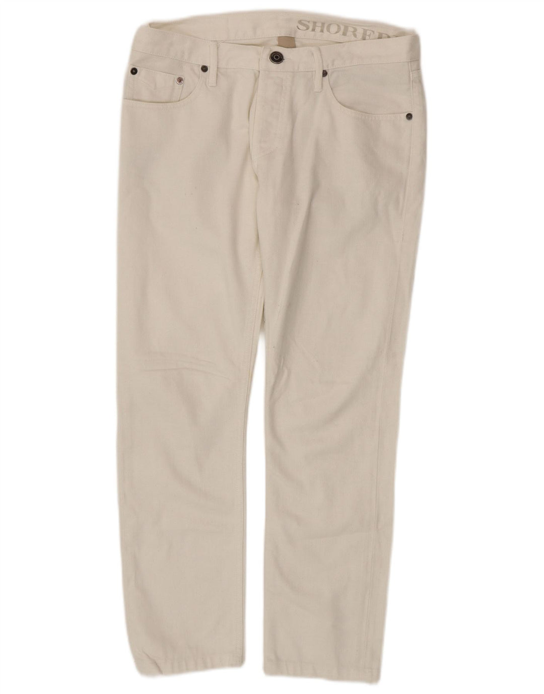 Jeans slim da uomo Burberry W31 L28 cotone bianco