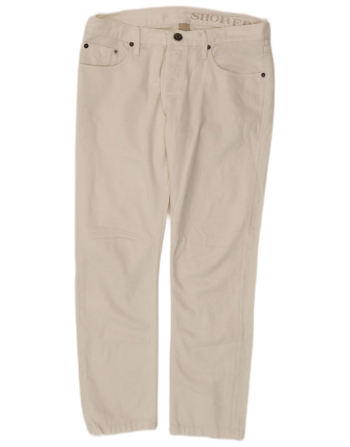 Jeans slim da uomo Burberry W31 L28 cotone bianco