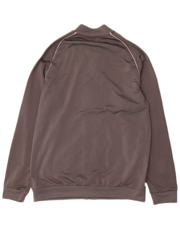 Giacca Top della tuta da ragazzo Adidas 15-16 anni in poliestere grigio