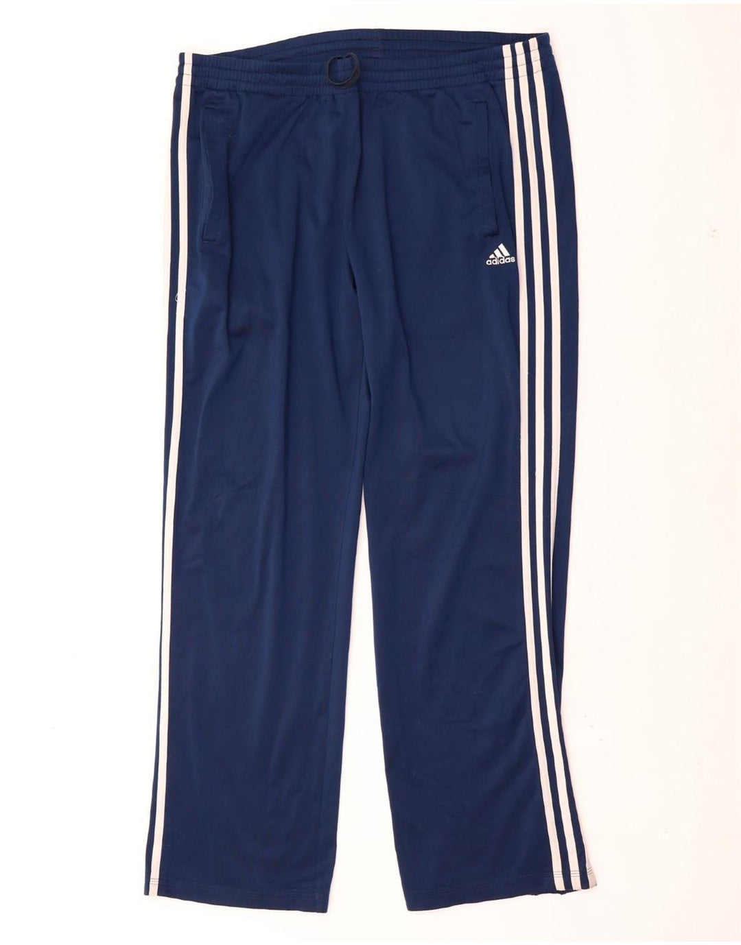 Pantaloni da tuta da uomo Adidas Large in poliestere blu navy