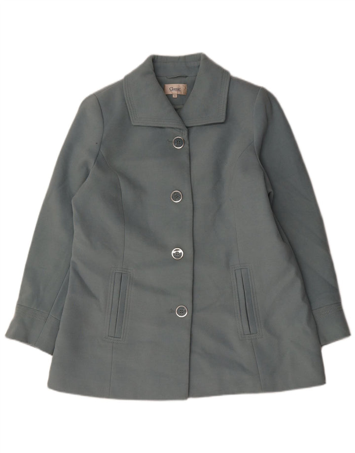 Giacca blazer a 4 bottoni CLASSIC da donna UK 18 XL poliestere blu
