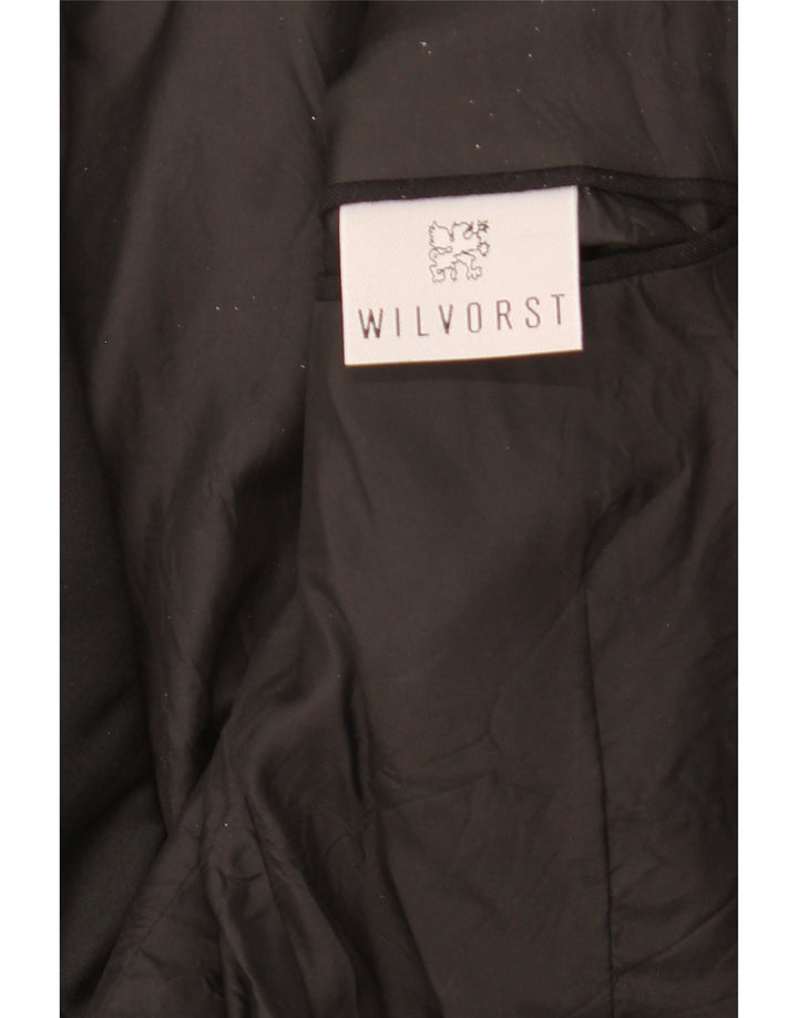 Giacca blazer da donna a 1 bottone Wilvorst UK 16 grande nera