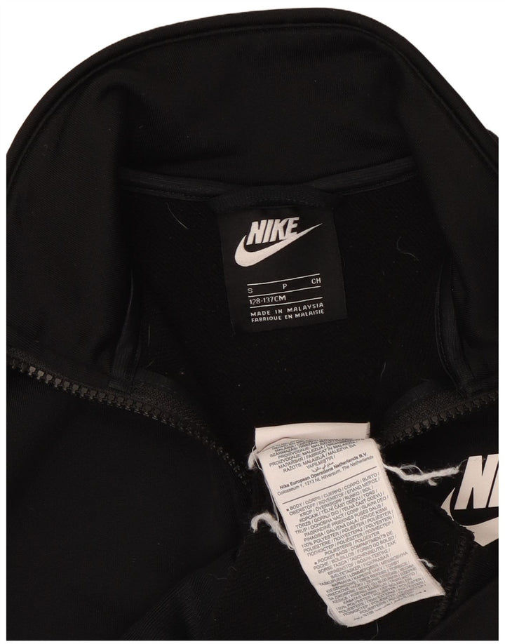 Giacca da tuta Nike da ragazzo, 8-9 anni, piccola, nera, in poliestere