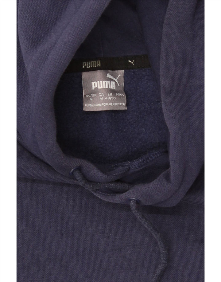 Felpa con cappuccio da uomo Puma media blu navy