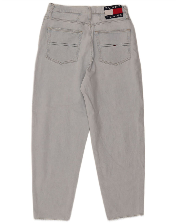 Jeans corti a vita alta da donna Tommy Hilfiger W28 L25 Blu