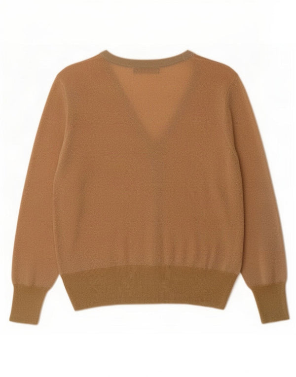 Maglione cardigan da donna Marks & Spencer UK 16 Grande viscosa screziata rosa