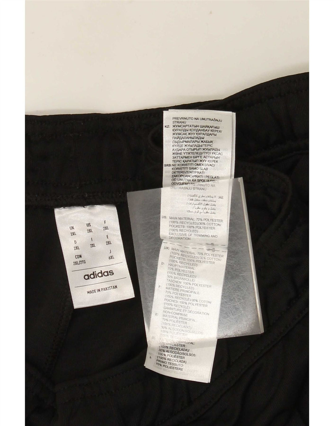 Pantaloncini sportivi da uomo Adidas 2XL poliestere nero