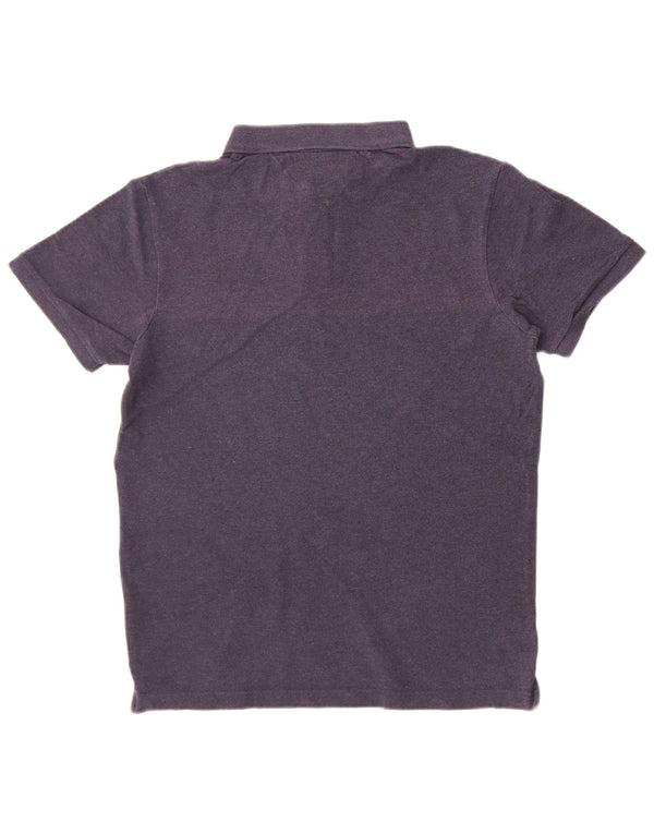 Polo slim fit da uomo Tommy Hilfiger grande in cotone blu navy