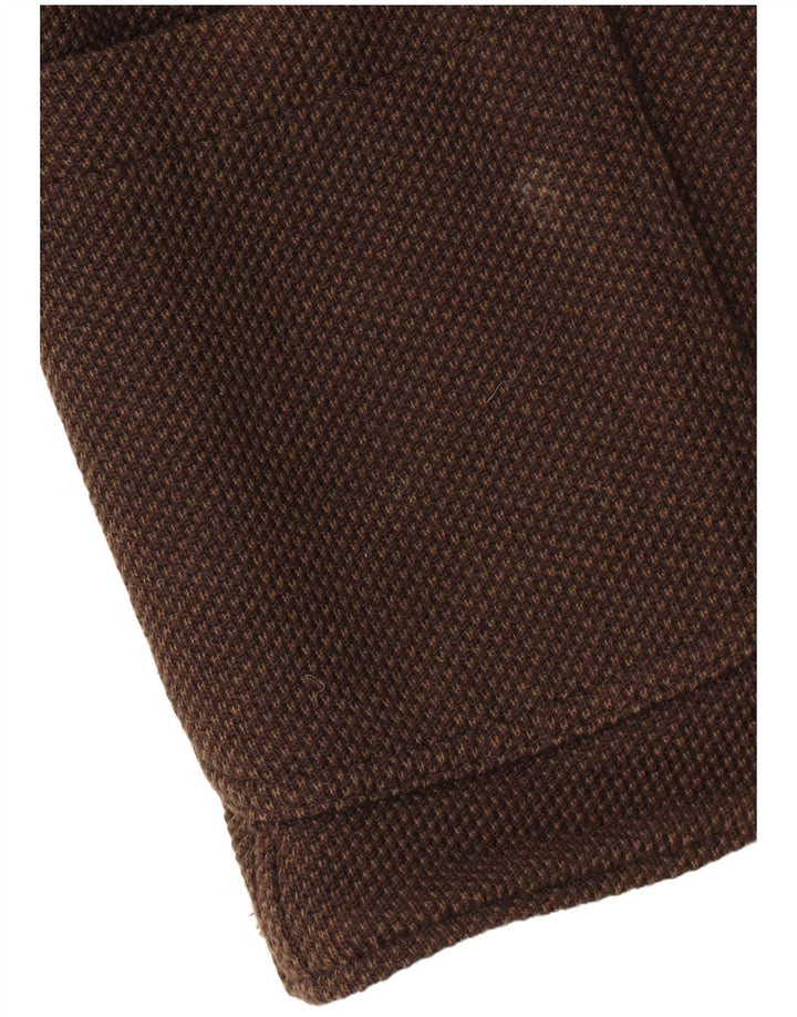 Giacca blazer da uomo a 2 bottoni Massimo Dutti UK 42 XL cotone marrone