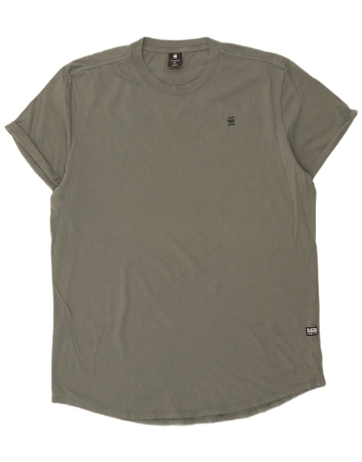 G-STAR Mens T-Shirt Top XL Khaki Cotton