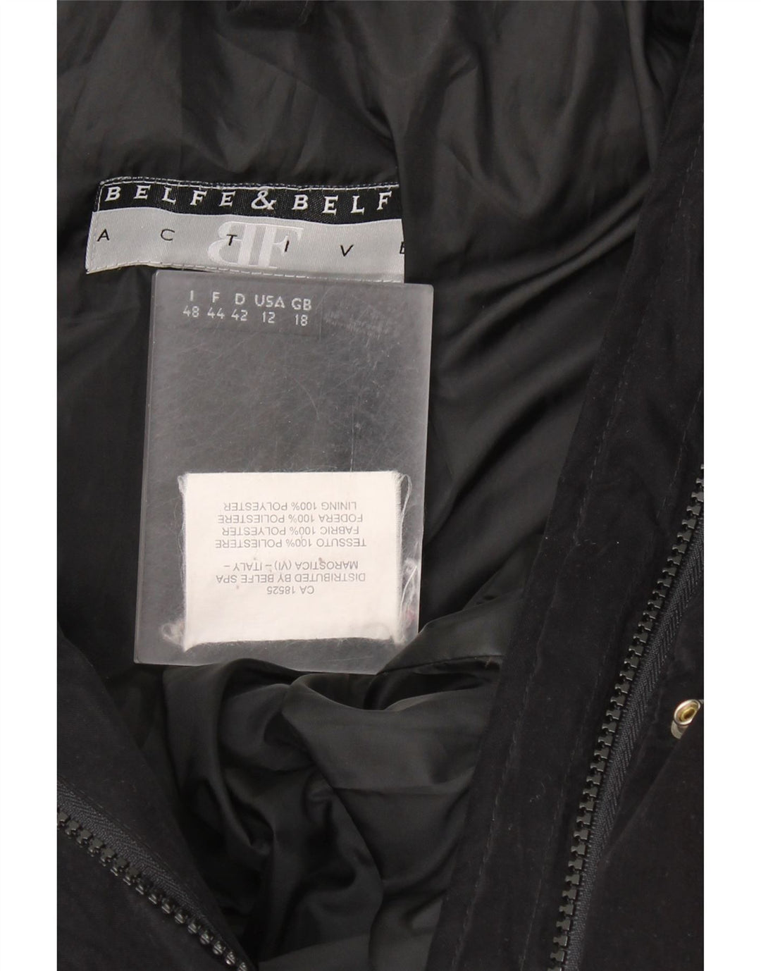 Cappotto imbottito da donna BELFE & BELFE UK 18 XL poliestere nero