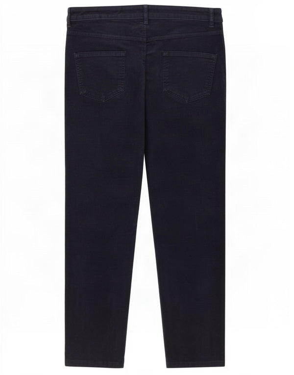 Marks & Spencer Womens Corduroy Trousers UK 18 XL W36 L26 Navy Blue Cotton