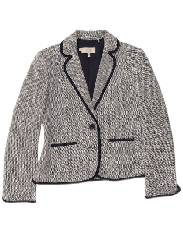 Giacca blazer da donna a 2 bottoni Hobbs UK 10 piccola in cotone blu navy