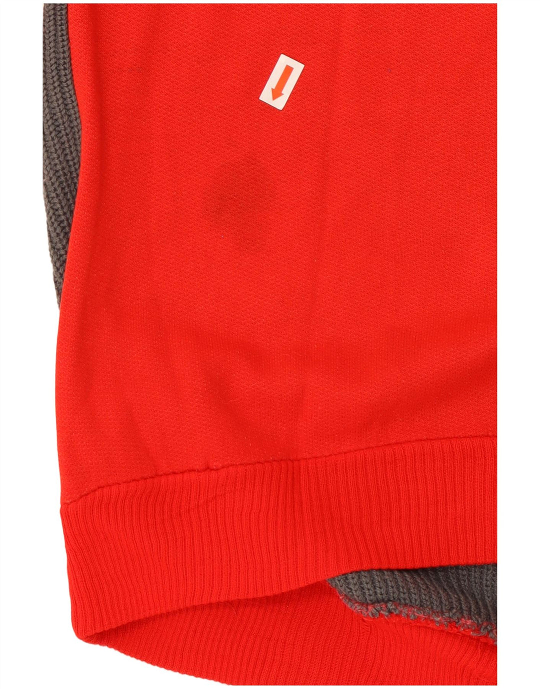 Felpa da uomo VINTAGE con collo abbottonato, maglione color rosso medio