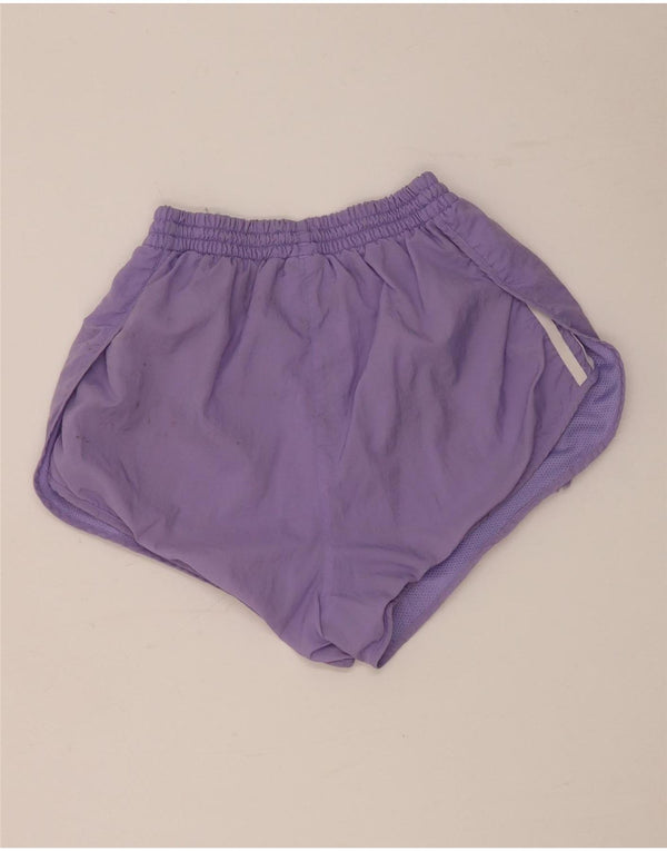 Pantaloncini sportivi Adidas Primegreen da donna UK 6 XS poliestere viola