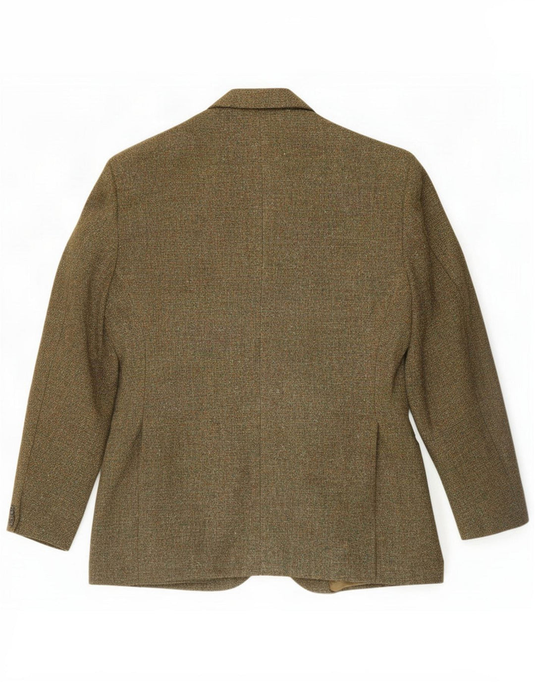 Harris Tweed Giacca blazer da uomo a 2 bottoni UK 38 Lana screziata verde medio
