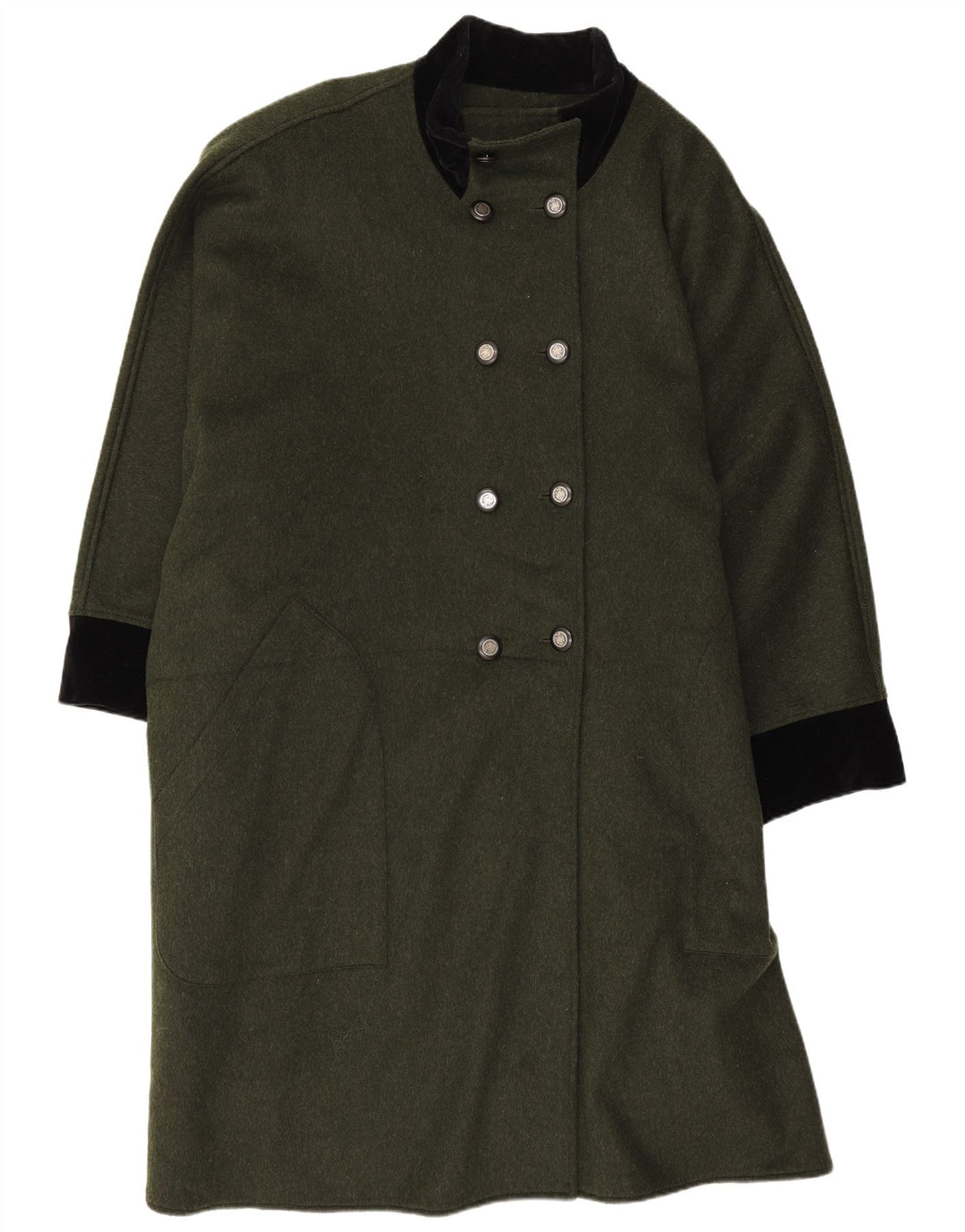 Cappotto poncho da donna Anna E Cristina IT 44 Colorblock verde medio