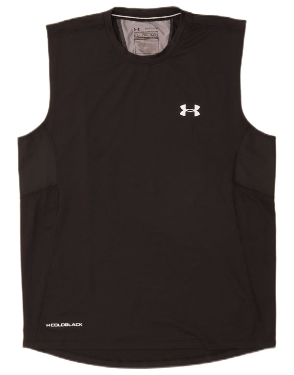 Canottiera Under Armour da uomo Heat Gear, poliestere medio nero