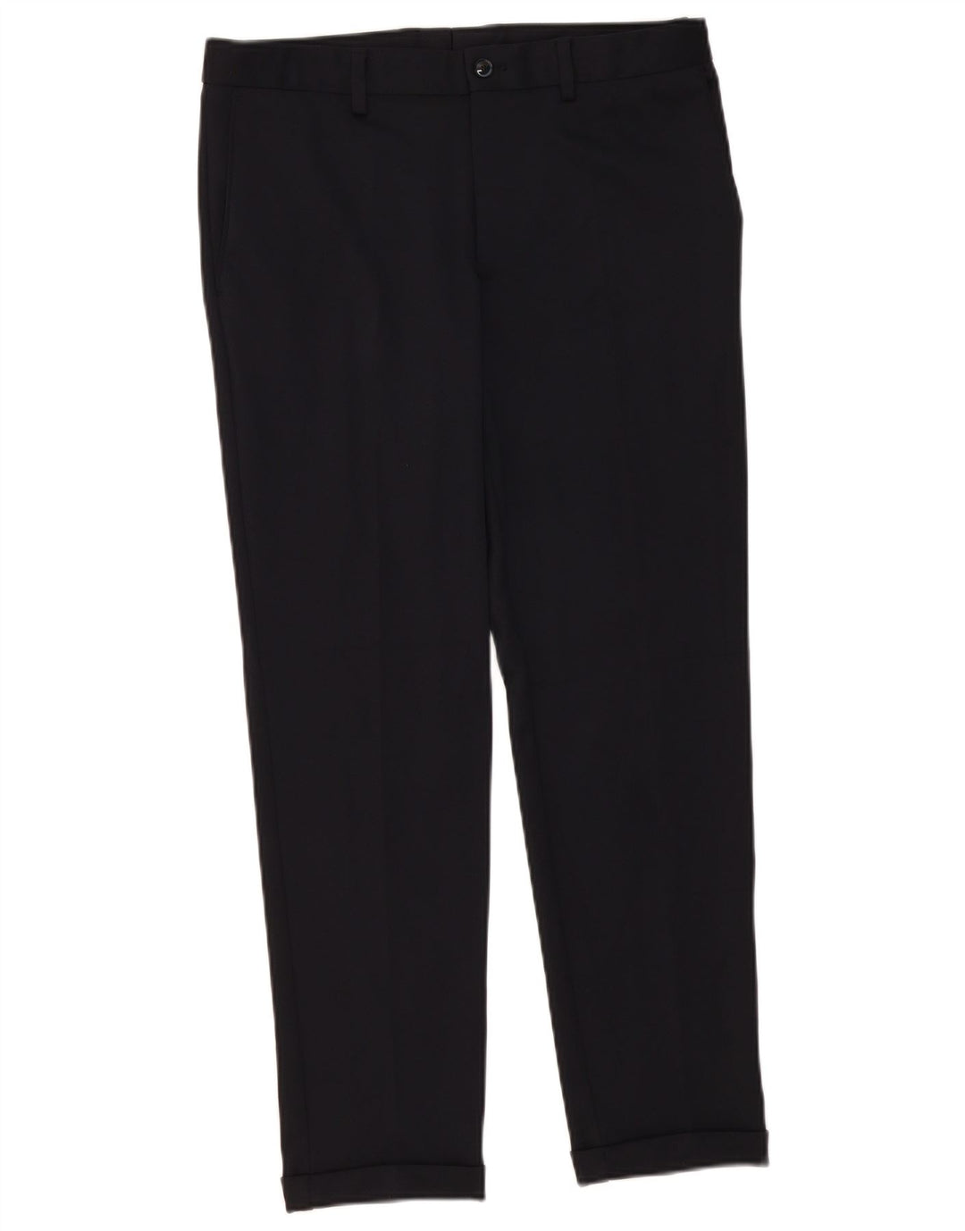 Pantaloni chino slim da uomo Zara EU 40 medio W31 L29 poliestere blu navy