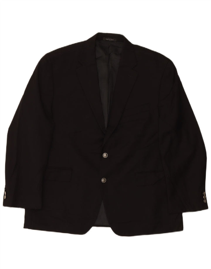 CHAPS Mens 2 Button Blazer Jacket UK 40 Large Black