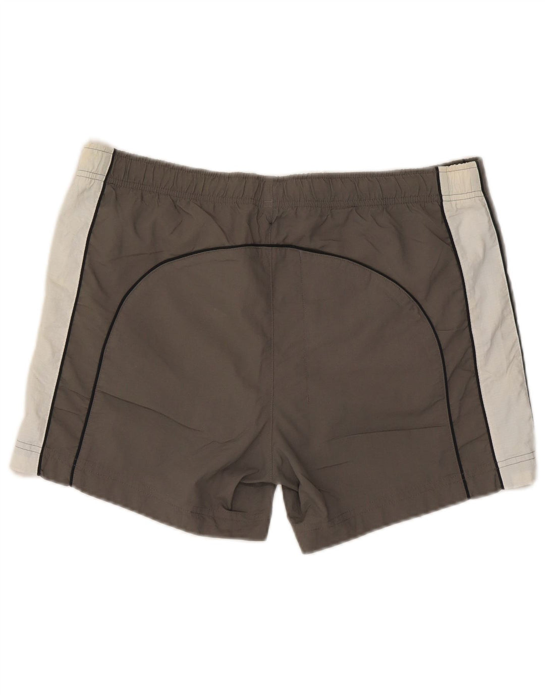 Pantaloncini da bagno da uomo Champion Large in poliestere color block grigio