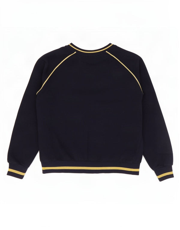 Felpa grafica da donna Fila Jumper UK 10 Small Blu Navy Colourblock