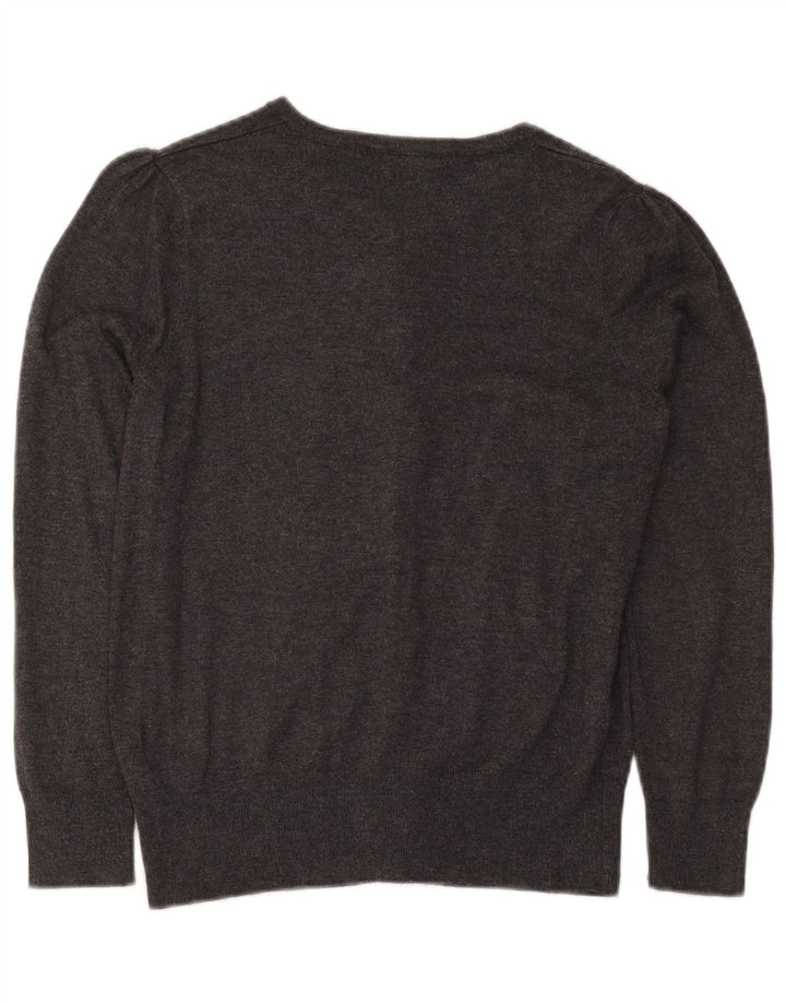 Maglione cardigan da donna Marks & Spencer UK 14 Viscosa grigio medio
